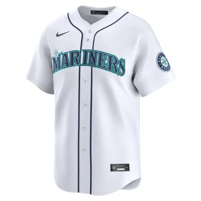 Nike Seattle Mariners  Men's Dri-fit Adv Mlb Limited Jersey In White