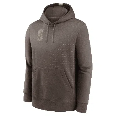 Nike Seattle Mariners Statement  Men's Mlb Pullover Hoodie In Brown