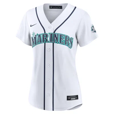 Nike Seattle Mariners  Women's Mlb Stadium Jersey In White