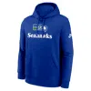 Nike Seattle Seahawks Best Season Rewind Club  Men's Nfl Pullover Hoodie In Blue