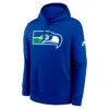 Nike Seattle Seahawks Club Logo  Men's Nfl Pullover Hoodie In Blue