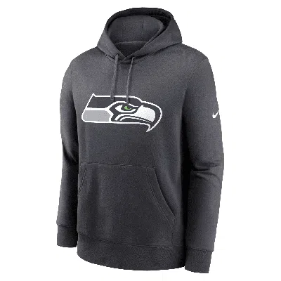 NIKE SEATTLE SEAHAWKS CLUB LOGO  MEN'S NFL PULLOVER HOODIE,1015767481