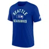 Nike Royal Seattle Seahawks Favorable Timeline Tri-blend T-shirt In Blue