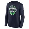 Nike Seattle Seahawks Legend Icon  Men's Dri-fit Nfl Long-sleeve T-shirt In Blue