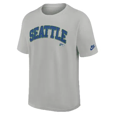 Nike Seattle Seahawks Rewind Statement Max90  Men's Nfl T-shirt In Grey