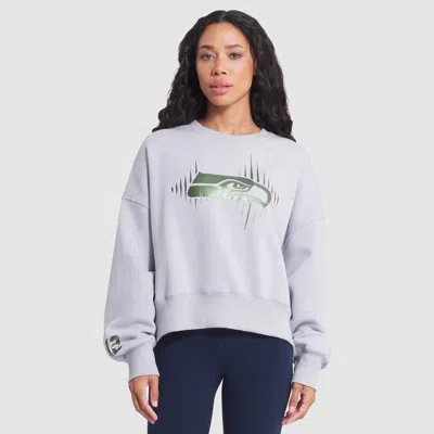 Nike Wolf Gray Seattle Seahawks 2025 Rivalries Collection Oversized Phoenix Fleece Sweatshirt