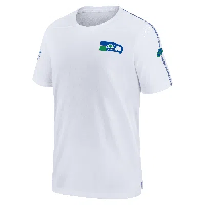 Nike Seattle Seahawks Sideline Coach  Men's Dri-fit Nfl Top In White