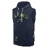 Nike Seattle Seahawks Sideline  Men's Dri-fit Nfl Sleeveless Pullover Hoodie In Blue