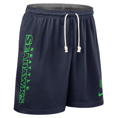 Nike Seattle Seahawks Sideline Reversible Menâs  Men's Dri-fit Nfl Shorts In Blue