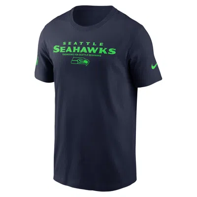 NIKE SEATTLE SEAHAWKS SIDELINE TEAM ISSUE  MEN'S DRI-FIT NFL T-SHIRT,1015859662
