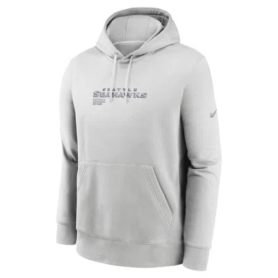 Nike Seattle Seahawks Slot Receiver Club  Men's Nfl Pullover Hoodie In Gray