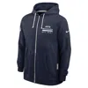 Nike Seattle Seahawks Utility Player Sideline  Men's Dri-fit Nfl Full-zip Hoodie In Black