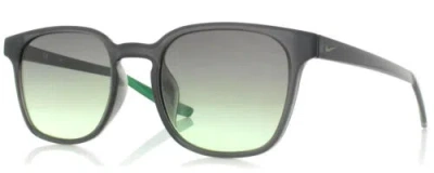 Pre-owned Nike Session-080 Unisex Sunglasses In Oil Grey Crystal Green/olive Gradient 51mm