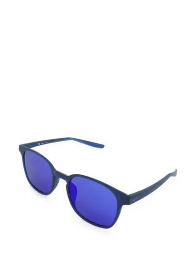 Nike Session Round-frame Sunglasses In Blue