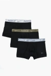 Nike Set Of 3 Solid Color Dri-fit Boxer With Contrasting Elastic