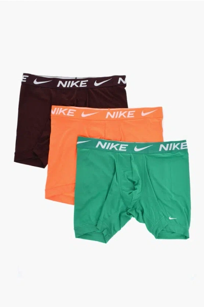 Nike Set Of 3 Sweat-wicking Microfiber Boxer In Multi