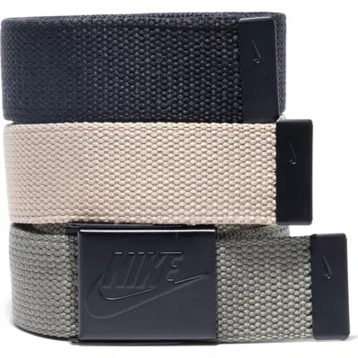 Nike Set Of 3 Webbed Belts