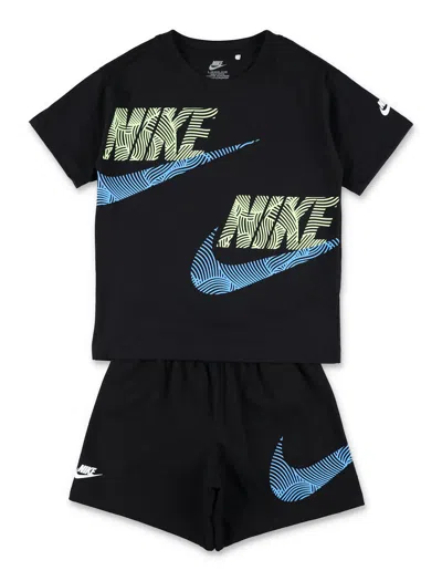 Nike Kids' Set Tee+shorts In Black