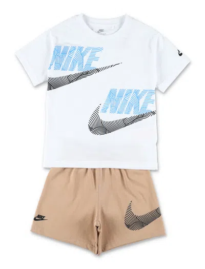 Nike Kids' Set Tee+shorts In Sand