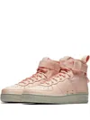 Nike Sf Af-1 Mid Sneakers In Gold