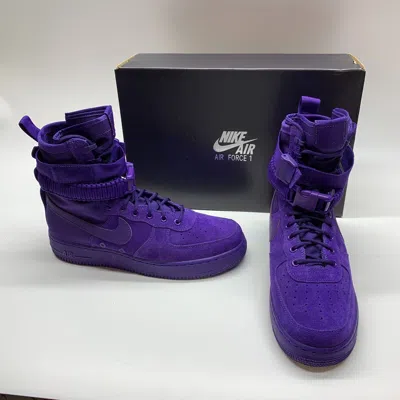 Pre-owned Nike Sf Af1 864024 500 Court Purple Special Field Air Force 1 Boot Shoe Men 12