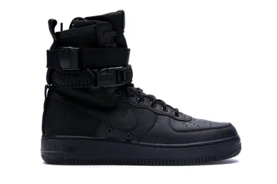 Pre-owned Nike Sf Air Force 1 High Triple (women's) Sneakers In Black