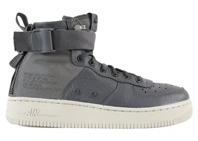 Pre-owned Nike Sf Air Force 1 Mid Bone Sneakers In Dark Grey/light Bone In Multi