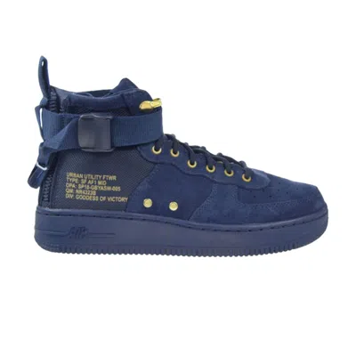 Pre-owned Nike Sf Air Force 1 Mid Gs 'obsidian' | Blue | Kid's Size 6
