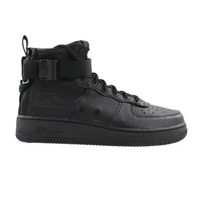 Pre-owned Nike Sf Air Force 1 Mid Gs 'triple Black' | Kid's Size 4.5