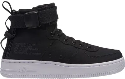Pre-owned Nike Sf Air Force 1 Mid Sneakers In Black/anthracite/white