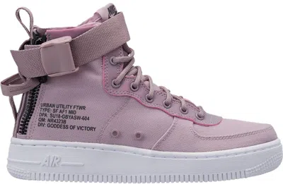 Pre-owned Nike Sf Air Force 1 Mid Sneakers In Elemental Rose/white