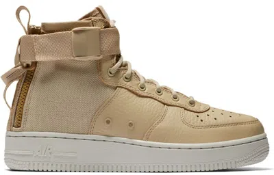 Pre-owned Nike Sf Air Force 1 Mid Sneakers In Mushroom/light Bone