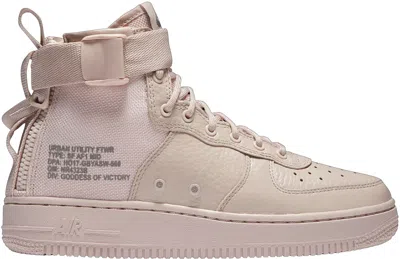 Pre-owned Nike Sf Air Force 1 Mid Sneakers In Silt Red/dust