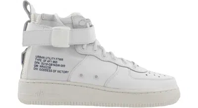 Pre-owned Nike Sf Air Force 1 Mid Sneakers In White