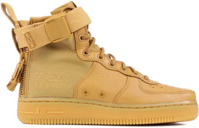 Pre-owned Nike Sf Air Force 1 Mid (women's) Sneakers In Elemental Gold