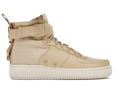 Pre-owned Nike Sf Air Force 1 Mid (women's) Sneakers In Mushroom/light Bone