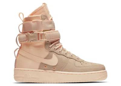 Pre-owned Nike Sf Air Force 1 (women's) Sneakers In Crimson Tint/orange Pulse/oil Grey