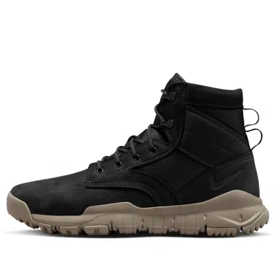 Nike Sfb 6' Leather Boot 'black & Light Taupe'