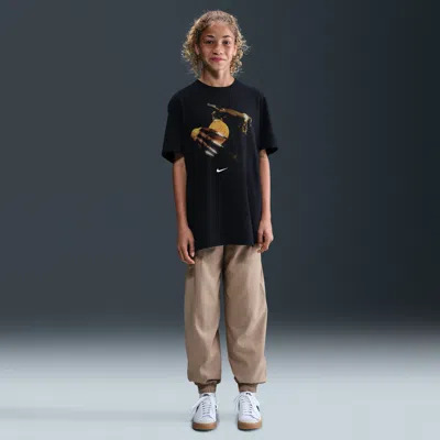 Nike Sha'carri Richardson "so Win" Big Kids'  Running T-shirt In Black