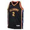 Nike Shai Gilgeous-alexander Oklahoma City Thunder 2024/25 City Edition Big Kids'  Dri-fit Nba Swingman J In Black