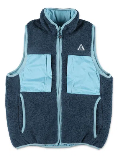 Nike Kids' Shearling Vest In Navy
