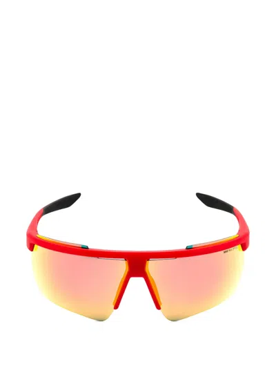 Nike Shield-frame Sunglasses In Red