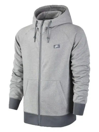 Nike Shoebox Full-zip Hoodie In Gray