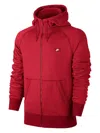 Nike Shoebox Full-zip Hoodie In Red