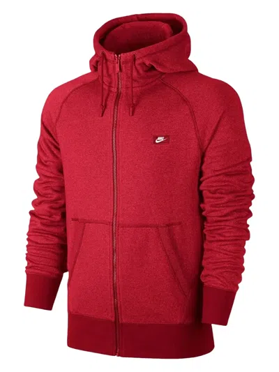 Nike Shoebox Full-zip Hoodie In Red