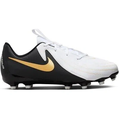 Pre-owned Nike Shoes Football Men  Phantom Gx Ii Academy Fd6722 Golden-white-black In Multicolor