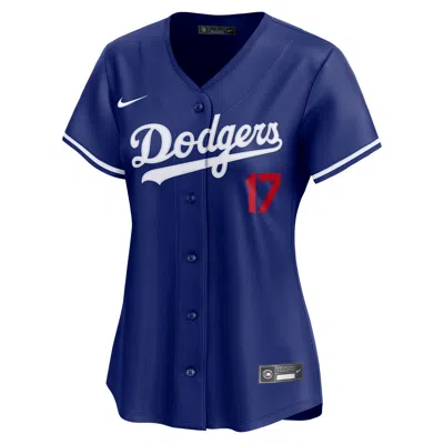 Nike Shohei Ohtani Los Angeles Dodgers Womenâs  Women's Dri-fit Adv Mlb Limited Jersey In Blue