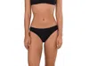 Nike Swim Solid Color Bikini With Printed Logo In Black