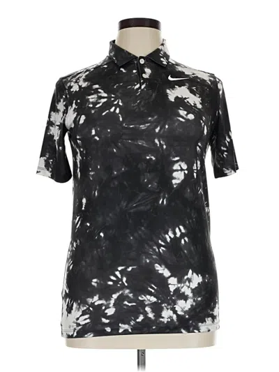 Pre-owned Nike Short Sleeve Blouse In Black