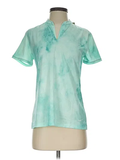 Pre-owned Nike Short Sleeve Blouse In Teal